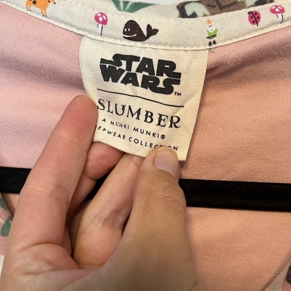 Munki Munki Slumber Grogu Baby Yoda PJ top Sz S - Picture 2 of 8
